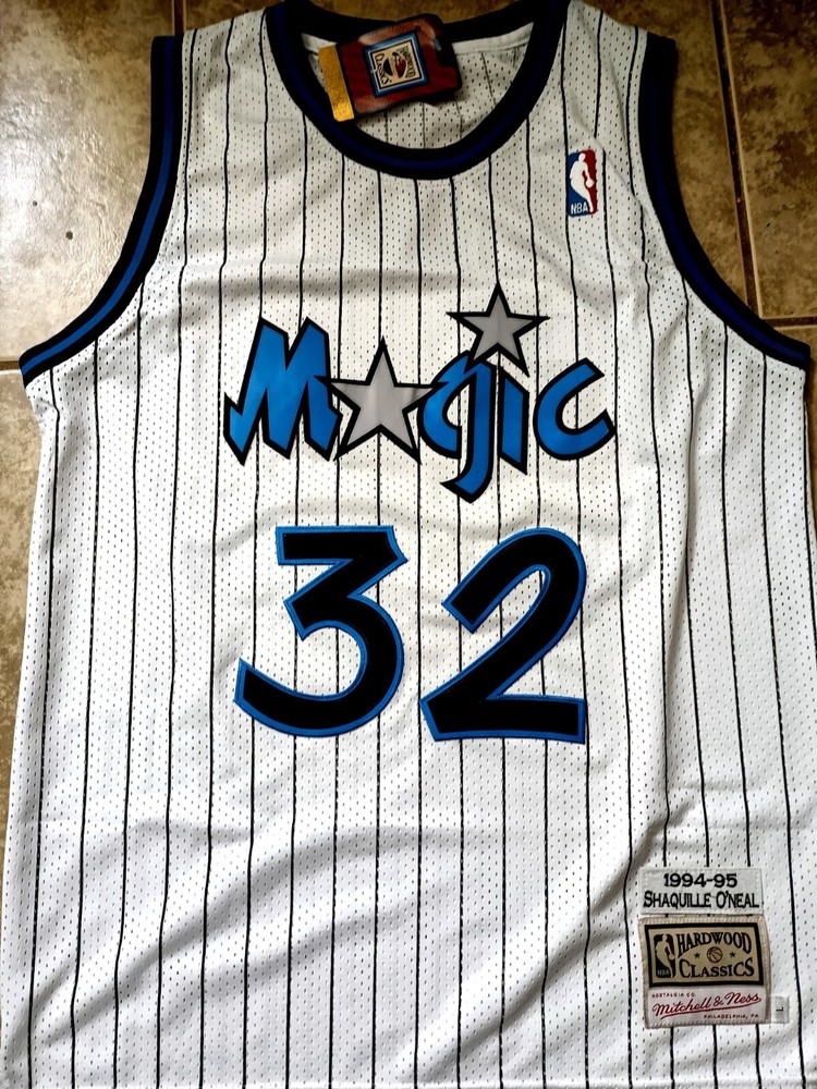 Orlando Magic Jersey Shaquille O’Neal #32 White Stitched Jersey US Seller