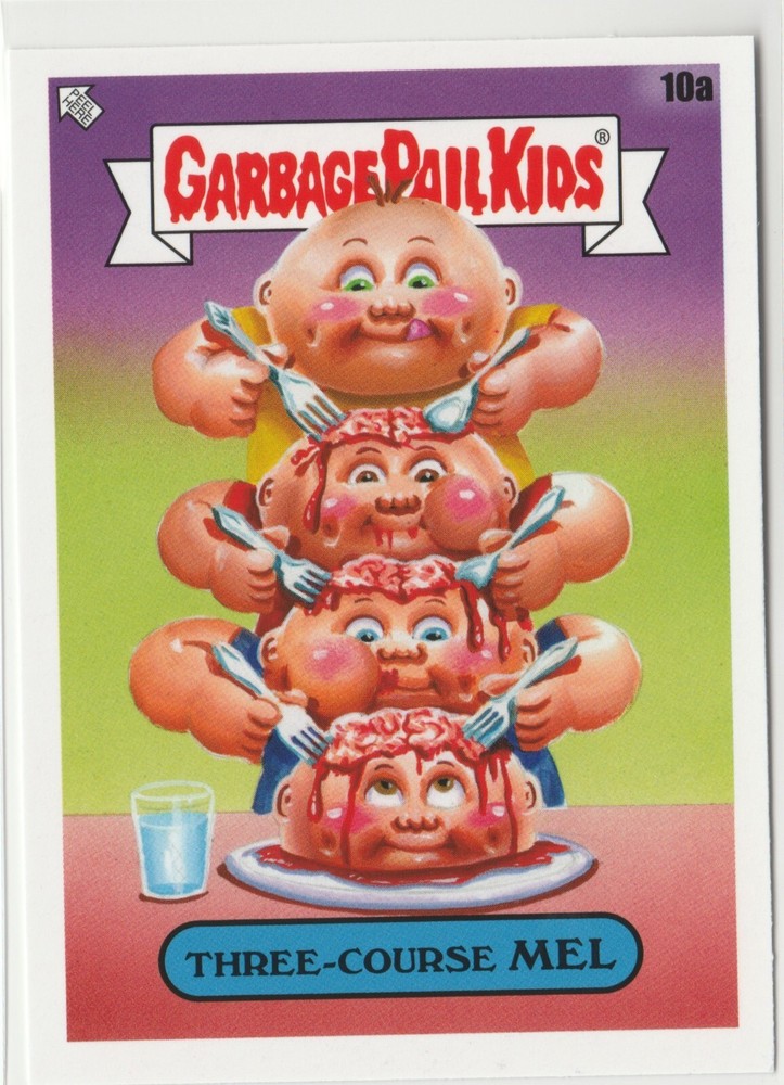 Three-Course Mel #10a Garbage Pail Kids GPK 2021 Food Fight Card