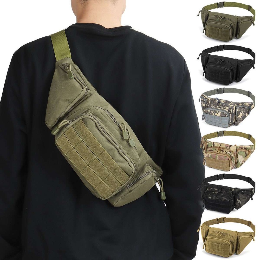 Tactical Waist Bag Concealed Gun Carry Pouch Military Pistol Holster Fanny Pack