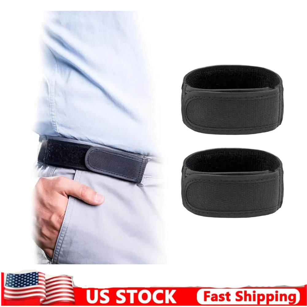 2Pcs Unisex No-Buckle Elastic Belt With Adjustable Invisible Elastic Belt For