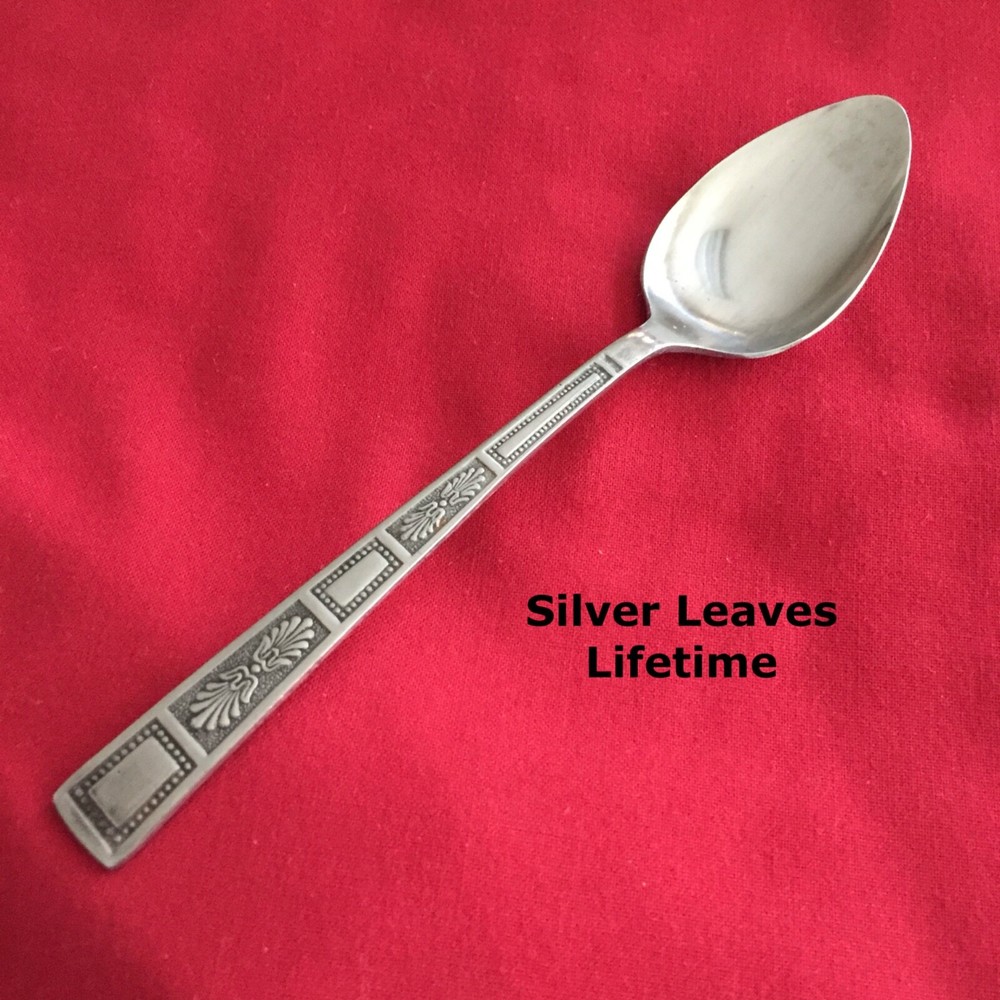 Lifetime SILVER LEAVES Teaspoon 6 1/8