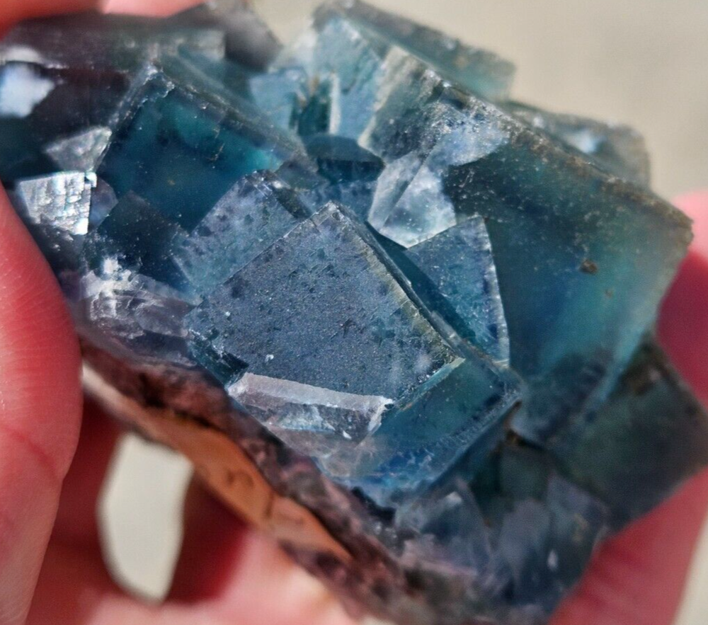 Natural Green Fluorite Crystal Specimen from Weardale UK 7cm