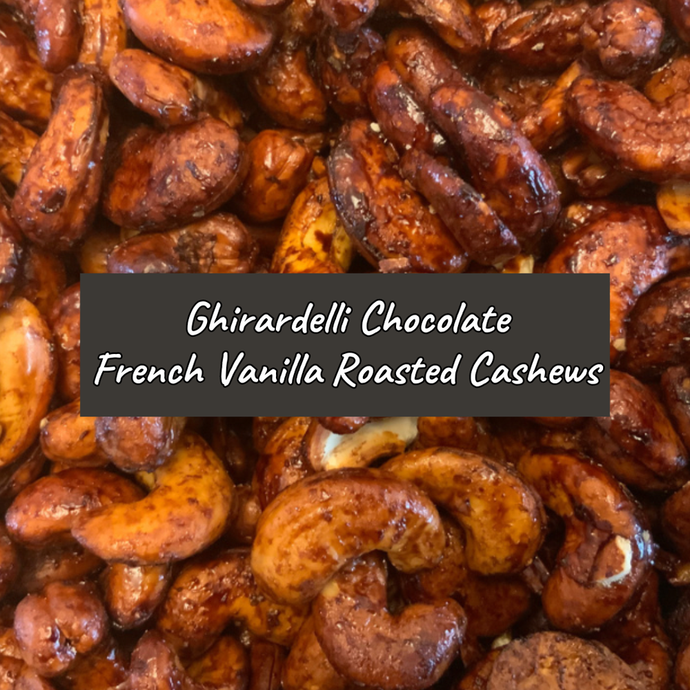 Ghirardelli French Vanilla Roasted Cashews with Chocolate