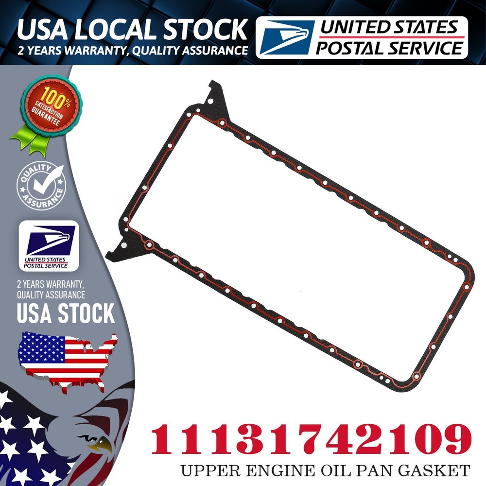 Premium 11131742109 Upper Engine Oil Pan Gasket For BMW 740i 740il 540i New US