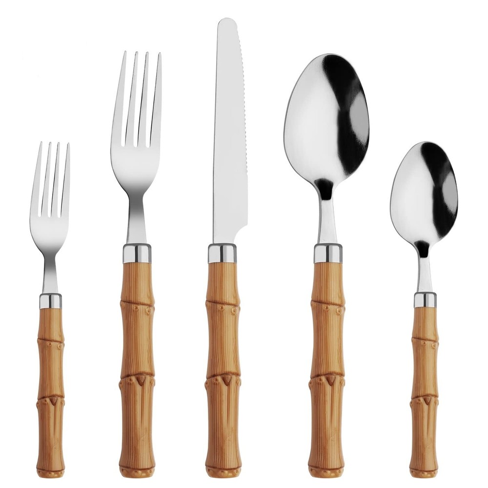 Silverware set, Hoften Utensils Set for 4, 20 Piece Flatware Set, Great for O...
