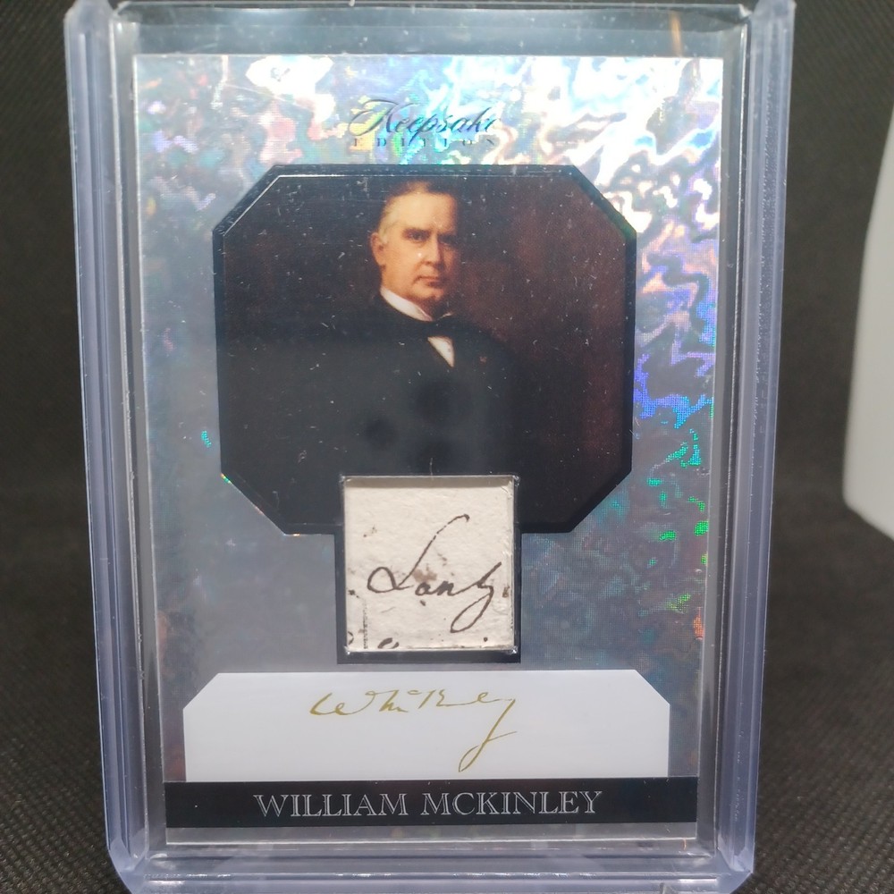 2023 Keepsake Edition William McKinley #125 Handwritten Relic 1/1 Auto with Display Box