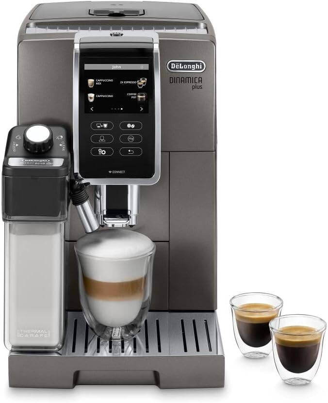 DeLonghi Dinamica Plus Smart Espresso Coffee Machine ECAM37095TI with App Control