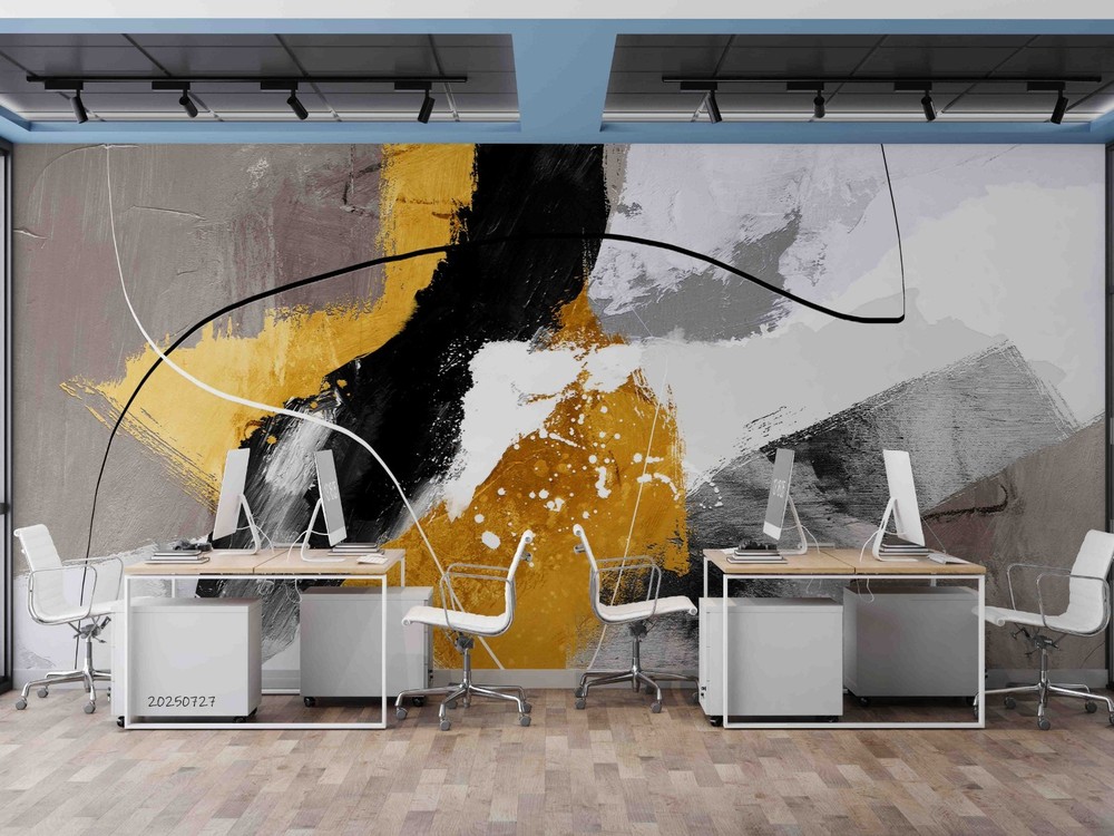 3D Office Abstract Oil Painting Wall Murals Wallpaper Murals Wall Sticker 2