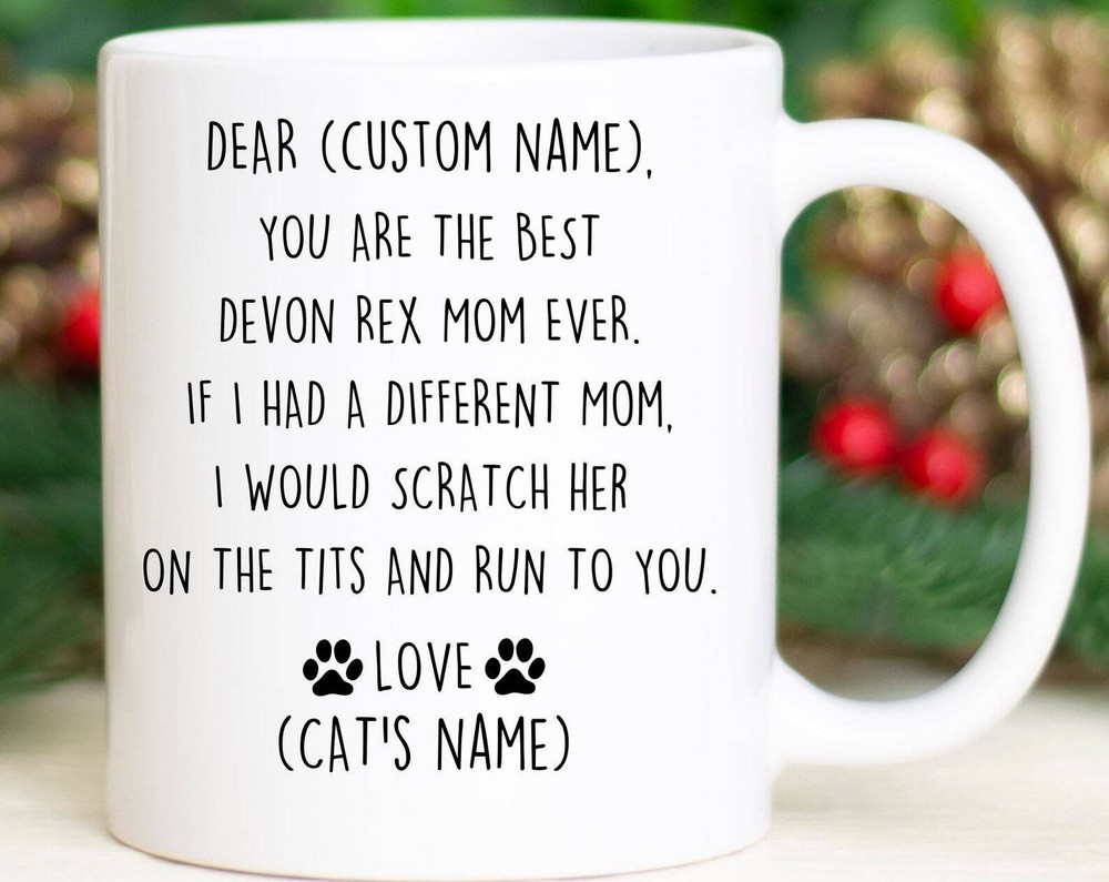 Devon Rex Mom Gift for Birthday Christmas Valentine Cat Lover Present