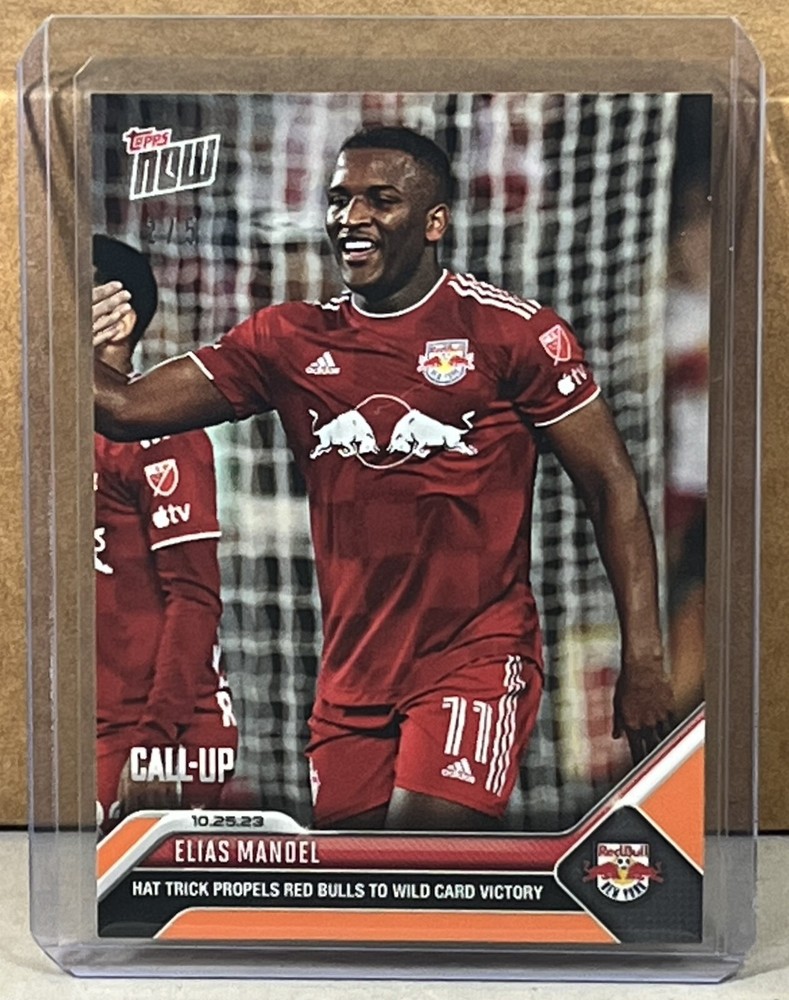 2023 TOPPS NOW MLS #223 ELIAS MANOEL NY RED BULLS Call-Up Orange Parallel 2/5