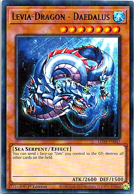 Levia-Dragon Daedalus LED9-EN047 YuGiOh Near Mint 1st Edition Card