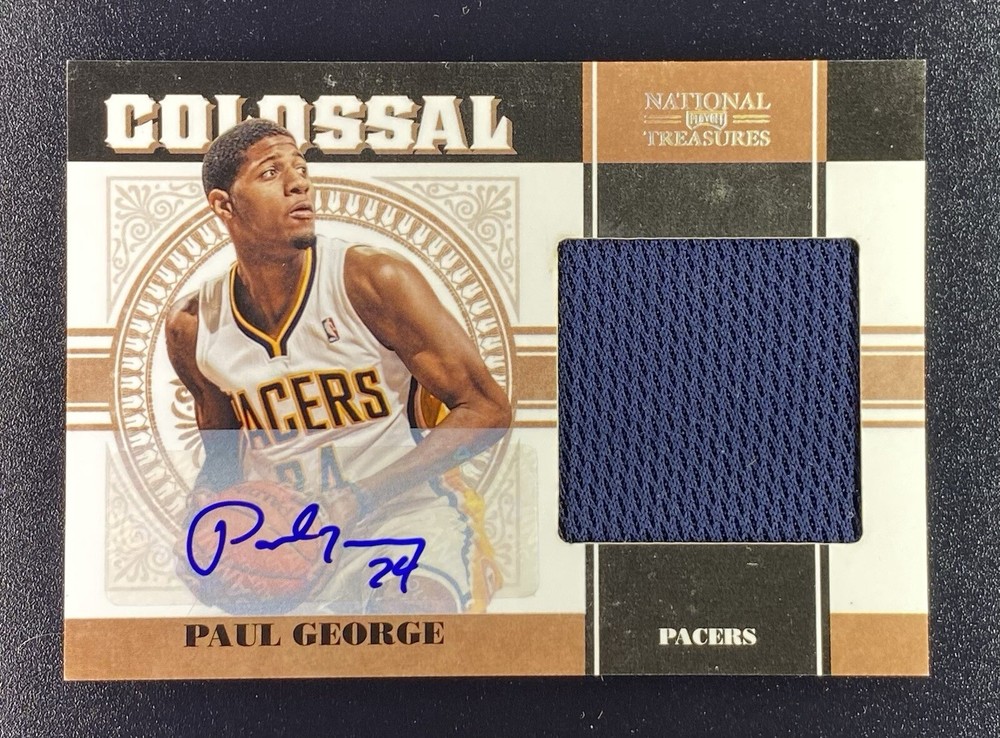 2011 Panini National Treasures Paul George Colossal Patch Autograph /49 Pacers