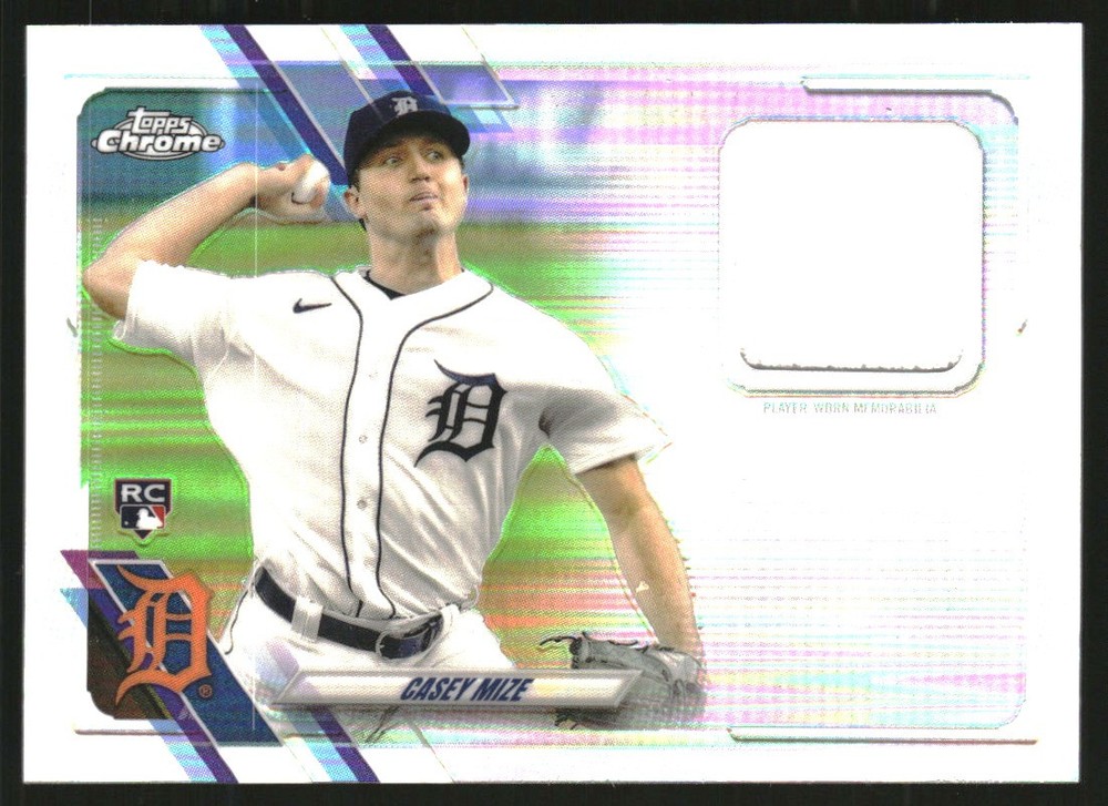 2021 Topps Factory Set Chrome Rookie Relics #CSRCM Casey Mize