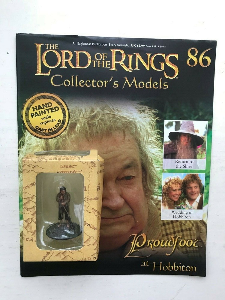 LORD OF THE RINGS COLLECTOR'S MODEL ISSUE 86 PROUDFOOT EAGLEMOSS FIGURE FIGURINE