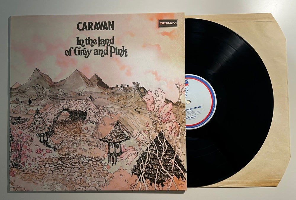 Caravan – In The Land Of Grey And Pink 1971 UK LP DERAM 1 - Non Gatefold