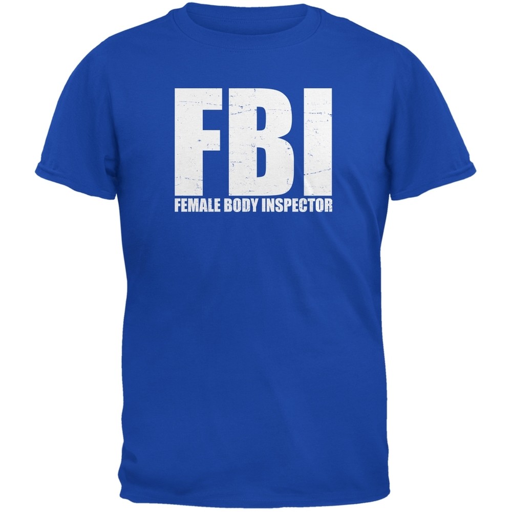Female Body Inspector Royal Adult T-Shirt