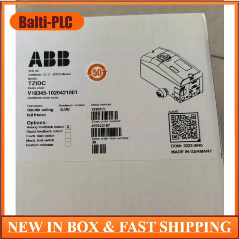 1PC ABB V18345-1020421001 V183451020421001 Valve Positioner New US Free TAX