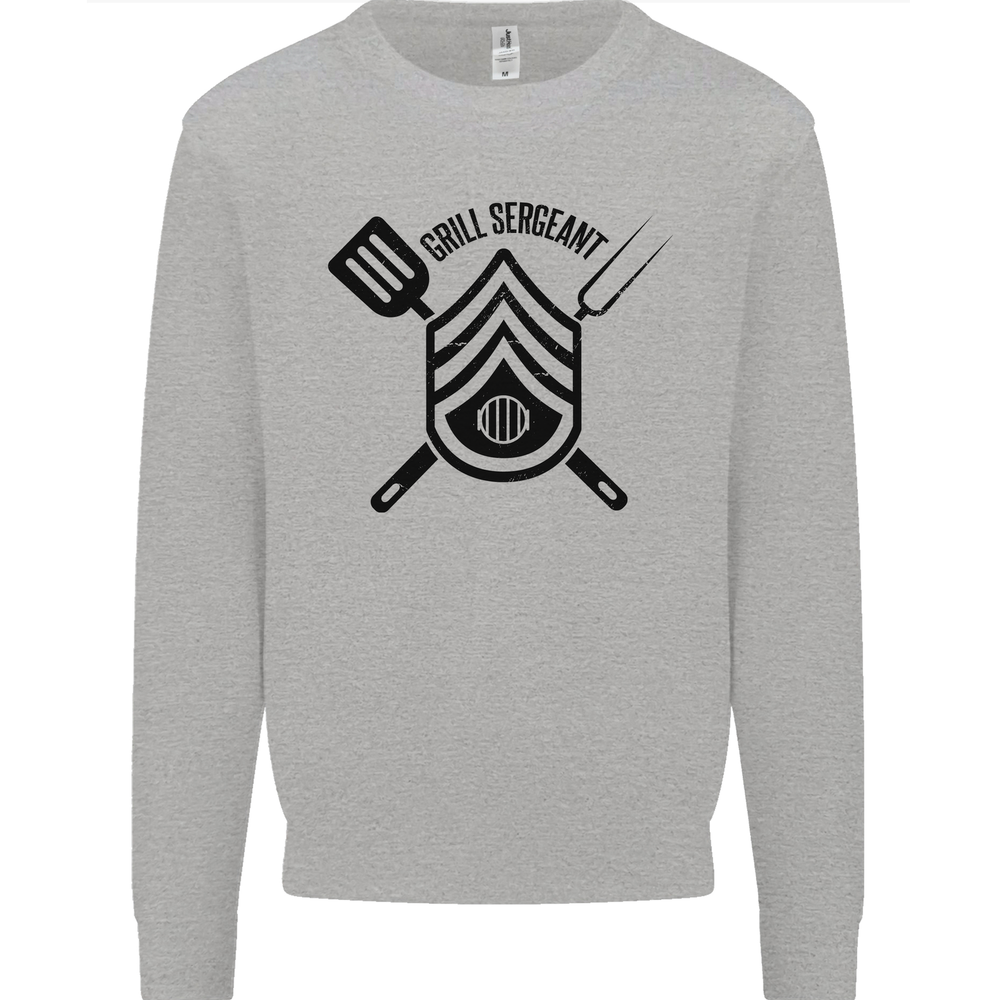 BBQ Grill Sergeant Chef Cook Food Funny Mens Sweatshirt Jumper