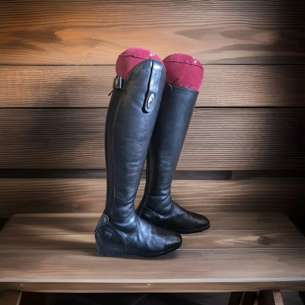 Beautiful Pair Of Tri Colour Women's Riding Boots Worn 2 Times + Bag And Inserts