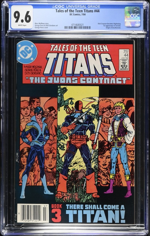 Tales of the Teen Titans 44 CGC 9.6  Dick Grayson becomes Nightwing Newsstand