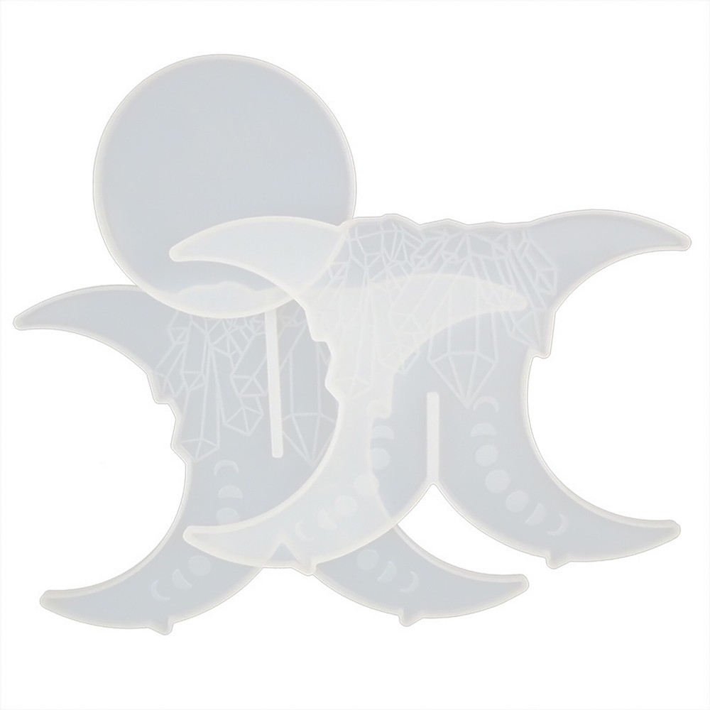 DIY Silicone Resin Casting Mold Round End Table Shelf Stand Epoxy Mould Craft