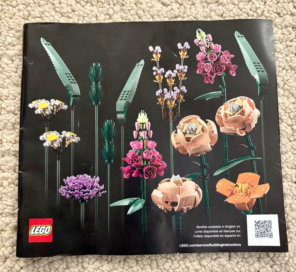 Lego Instruction Manual for Flower Bouquet Set - Manual Only 6403263