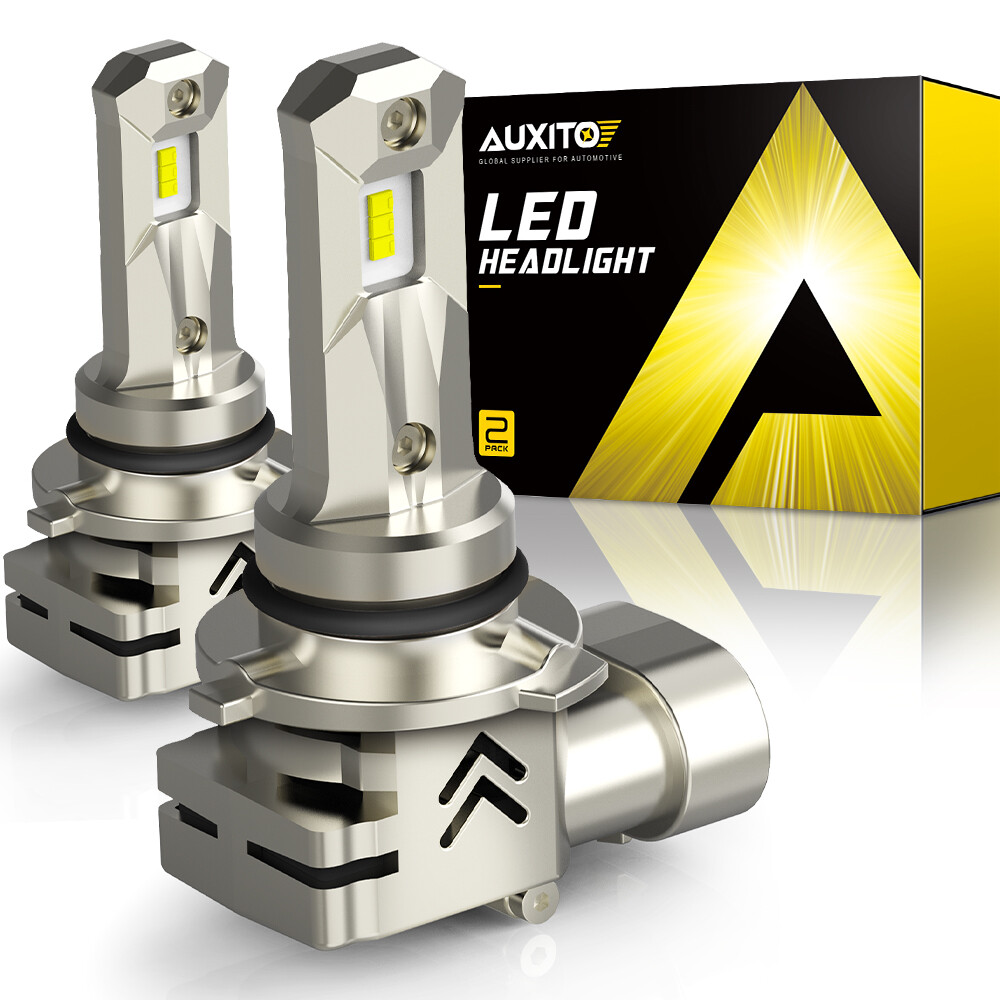AUXITO 9006 HB4 LED Headlight Bulb Kit Low Beam 6000K 52W Bright White Lights 2X