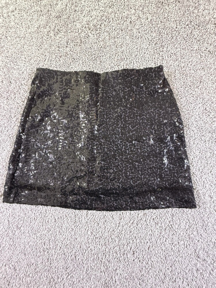 NWT Tipsy Elves Women's Black Sequin Skirt Size Medium