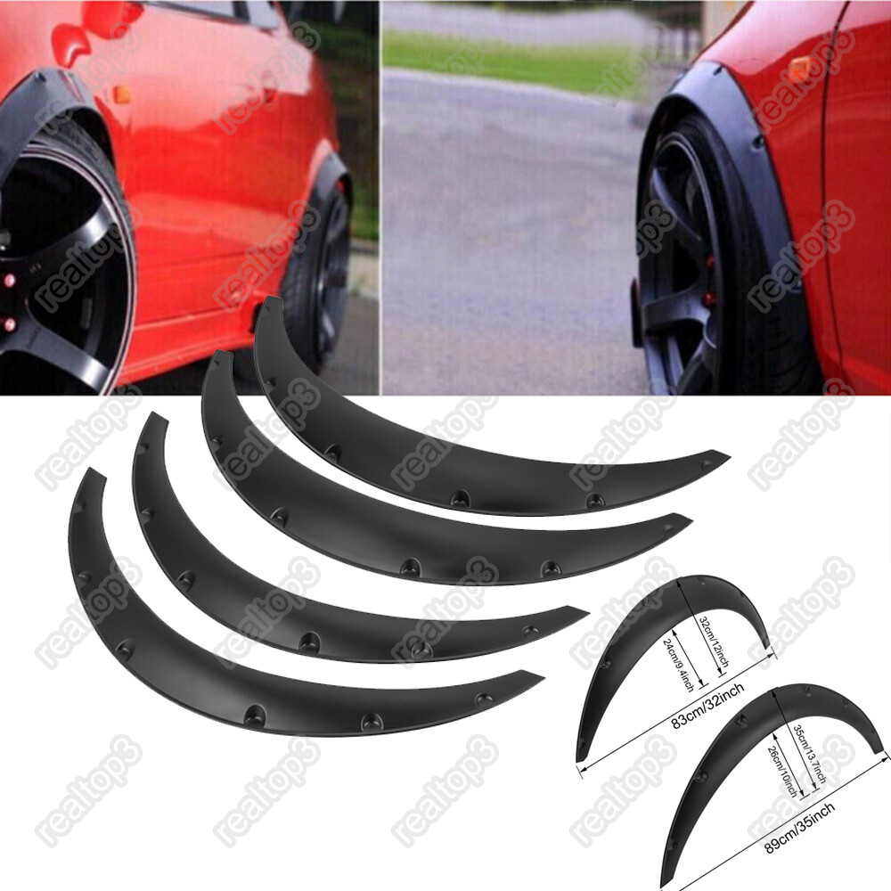 4pcs Matte Black Wide Body Fender Flares for 95-04 Toyota Tacoma