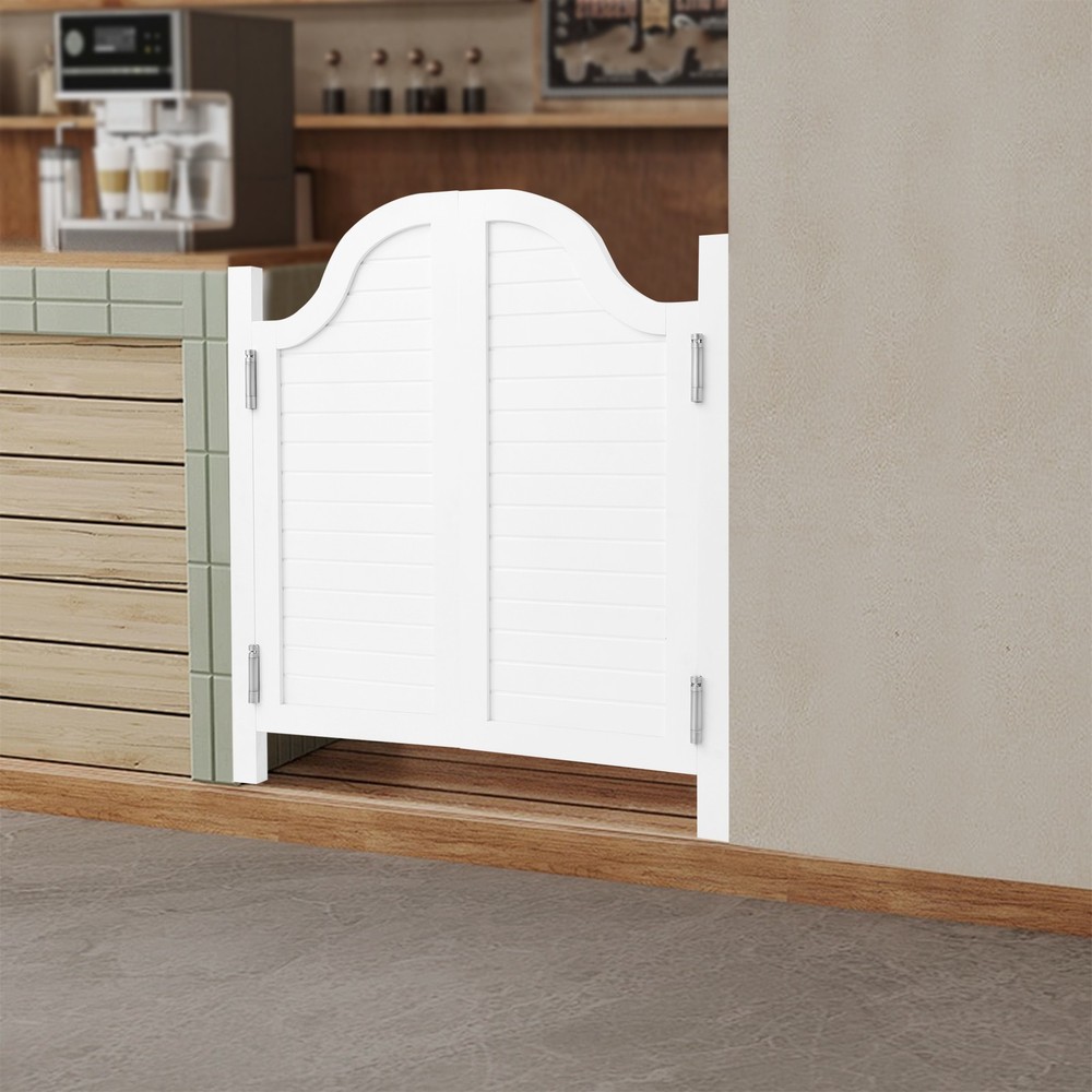 90×90cm Modern Pine Wood Partition Door with 180° Swing Design