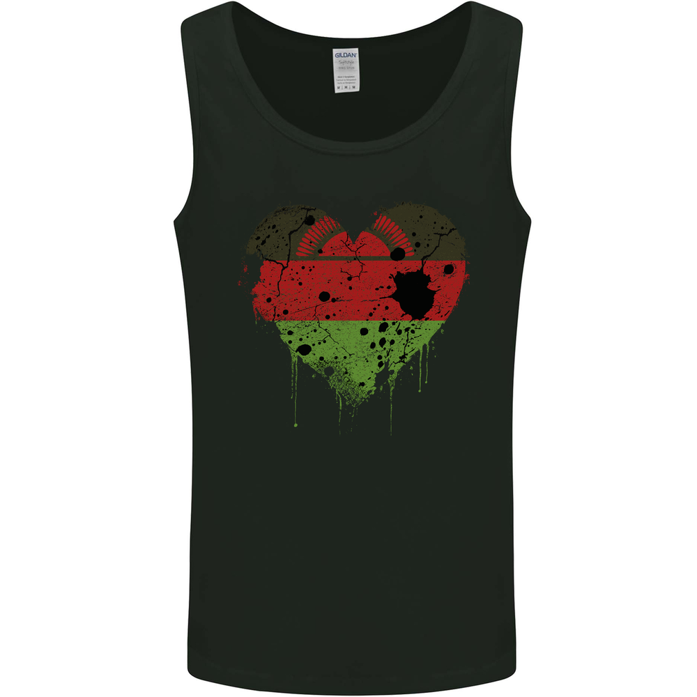 Love Malawi Flag Malawian Day Football Mens Vest Tank Top
