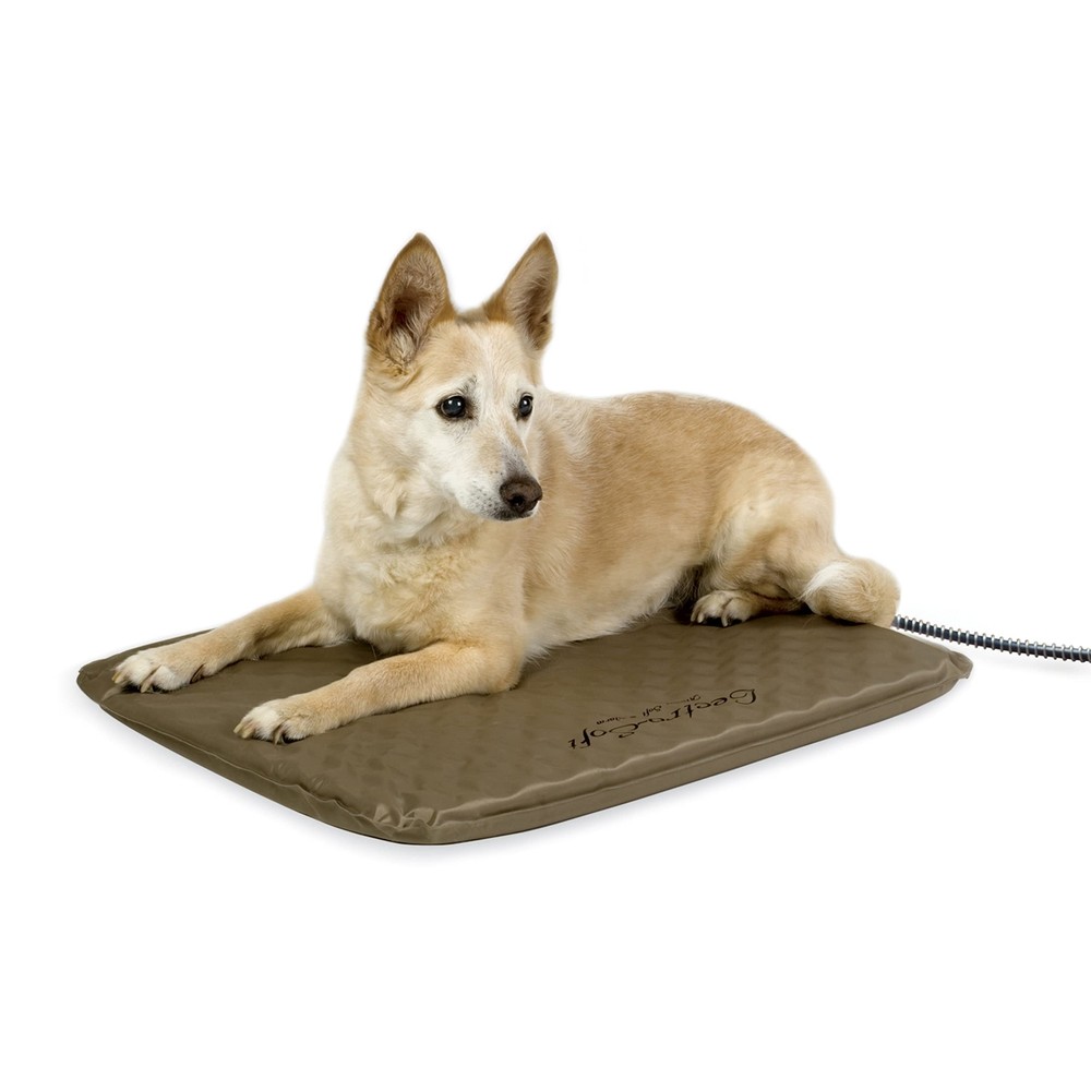 Lectro-Soft Orthopedic Outdoor Heated Dog and Cat Bed for Medium Dogs or Big ...