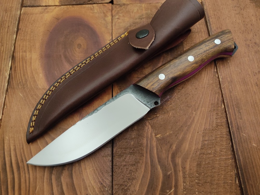 Custom Handmade Carbon Steel Fixed Blade Camping Survival Hunting Knife