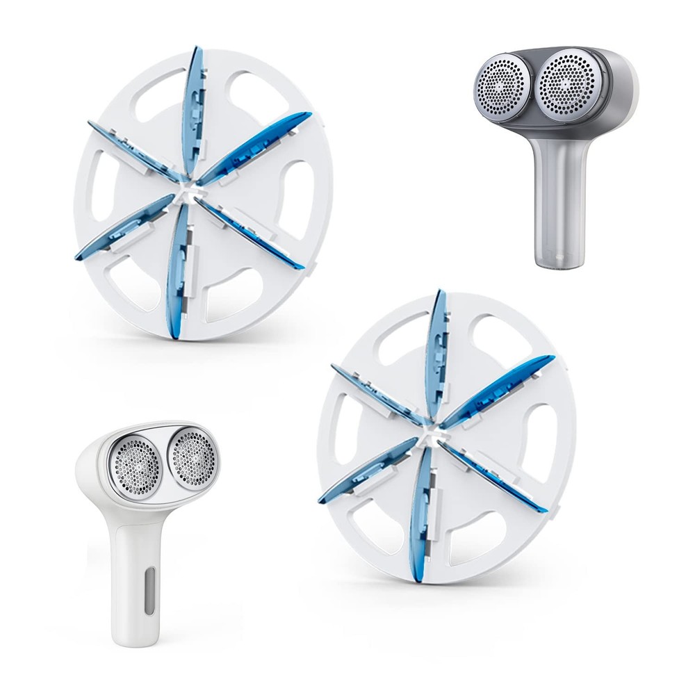 6 Pack Fabric Shaver Blades for Dual-Head Sweater Shavers