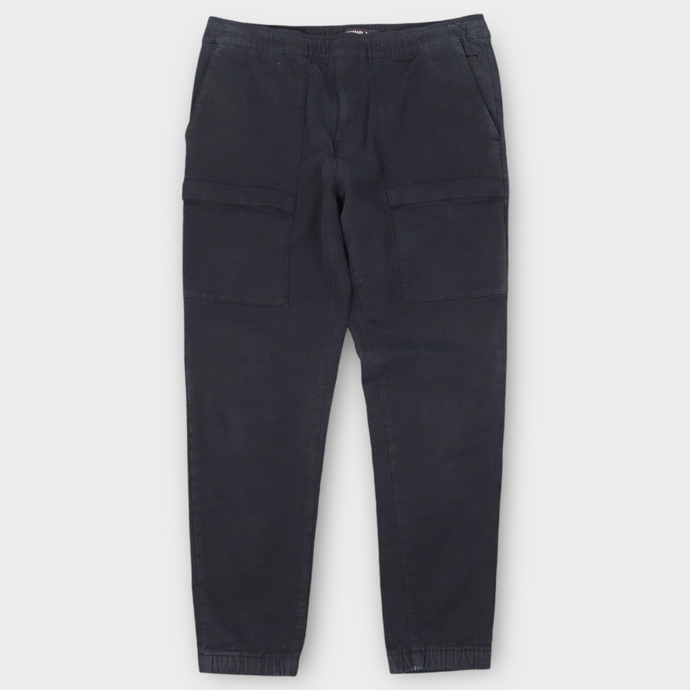 Michael Kors Men’s Jogger Pants Size Large Black Cargo Slim Pull On