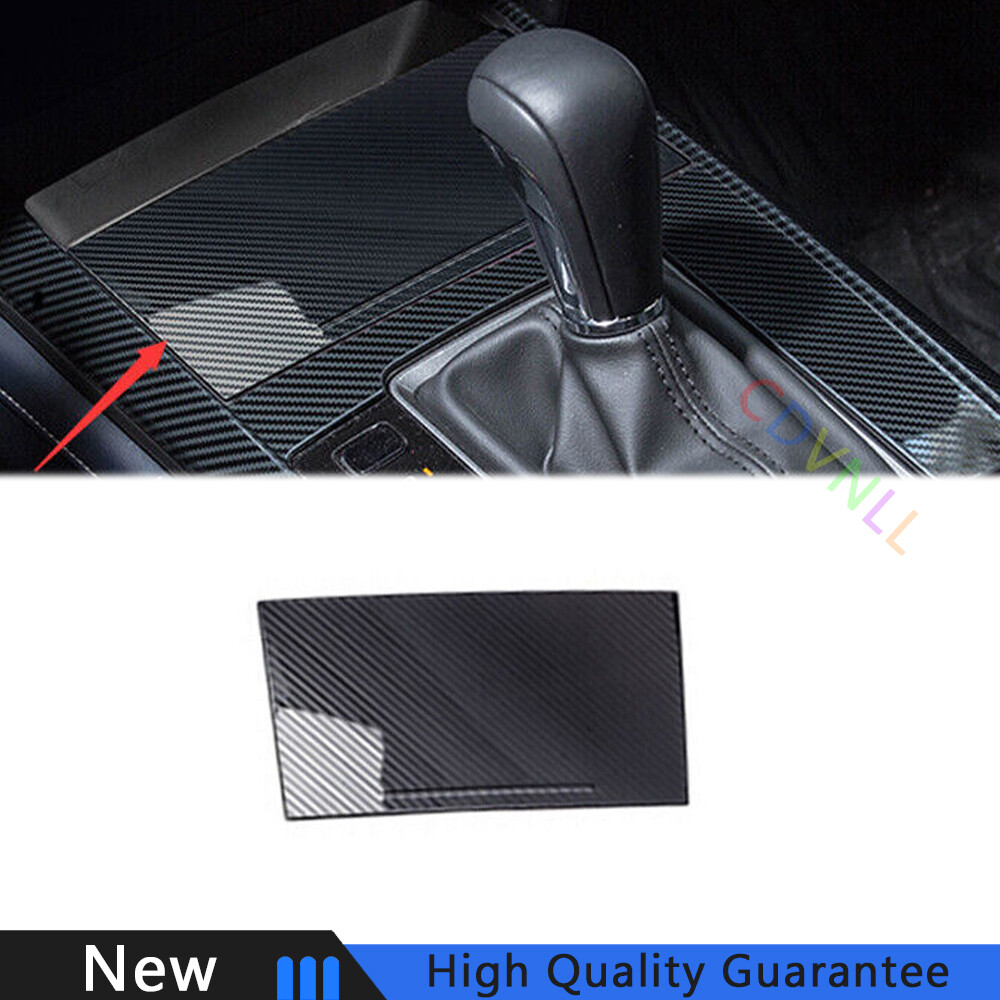 For Mazda CX-30 20-2022 Carbon Fiber Steel Middle Console Water Cup Cover Trim