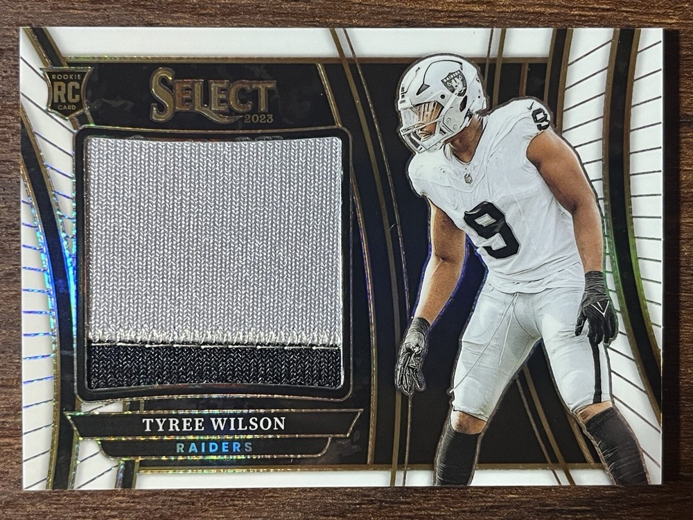 2023 Select Tyree Wilson Rookie #'d /75 White Prizm Swatch 2 Color Patch RC SP