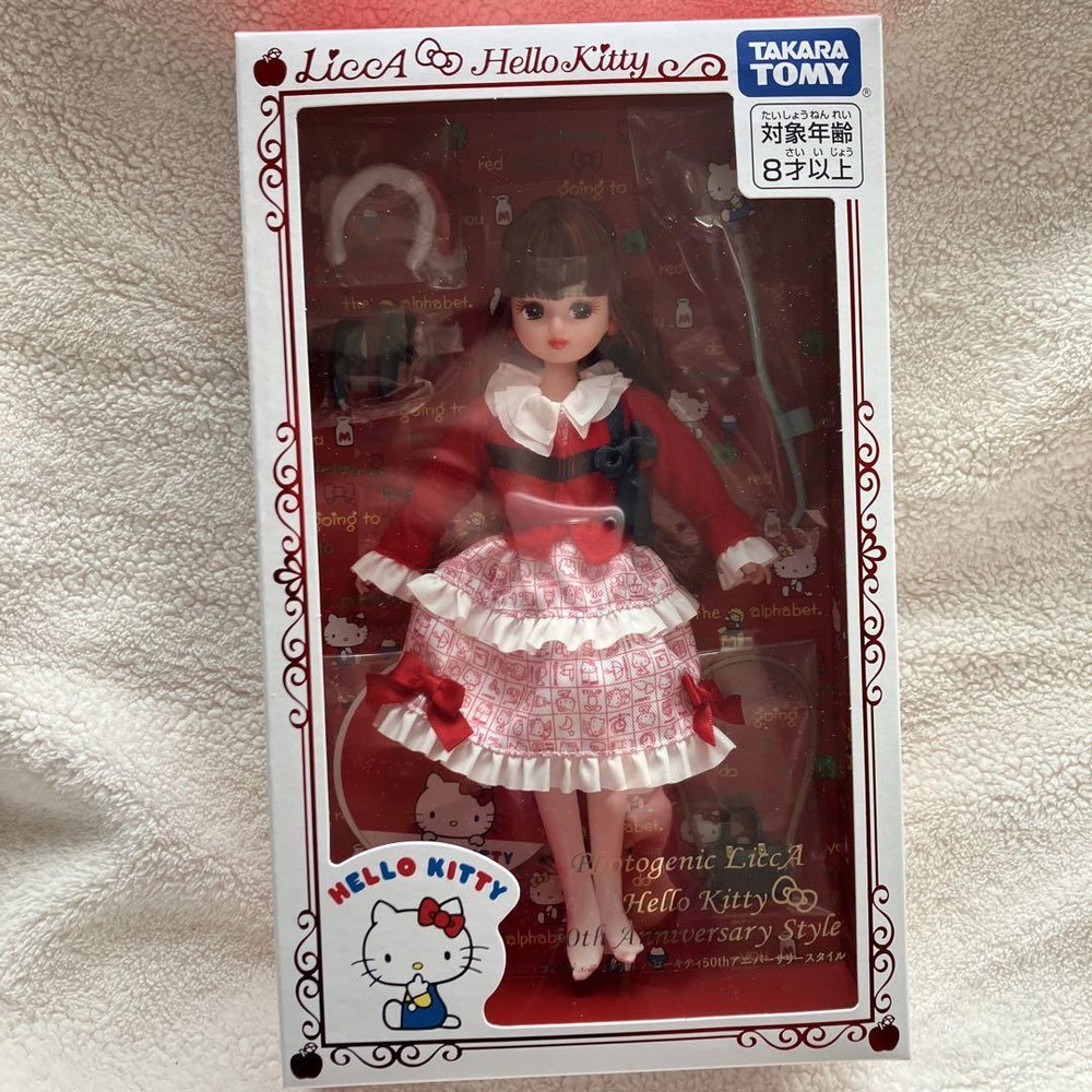 Licca Chan Hello Kitty 50th Anniversary Doll by Takara Tomy Photogenic Edition
