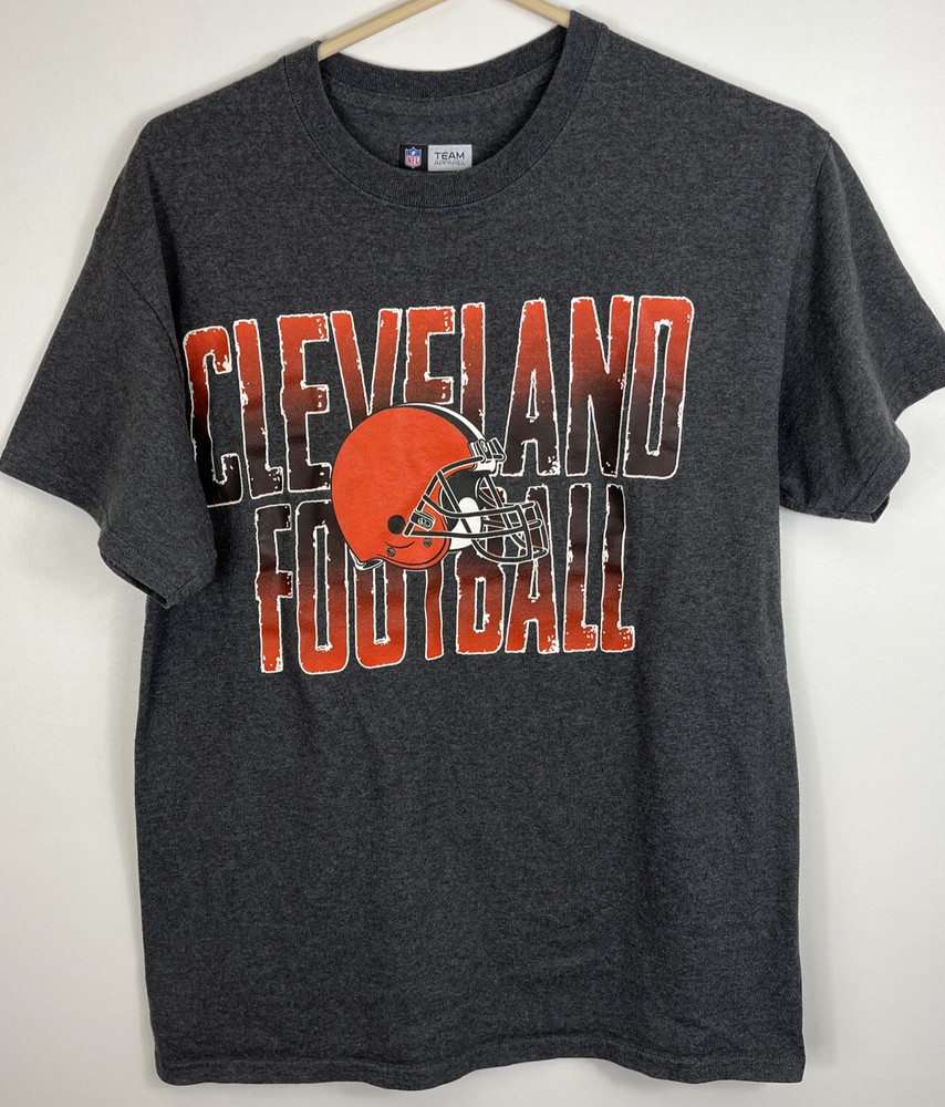 Cleveland Browns Tshirt Football Mens Medium NFL Team Apparel Gray Dawg Pound