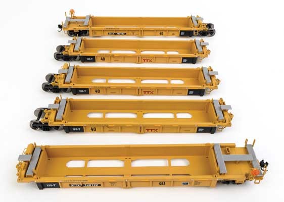 Walthers Mainline 910-55668 HO Scale Thrall 5-Unit Well Car RTR DTTX #748192