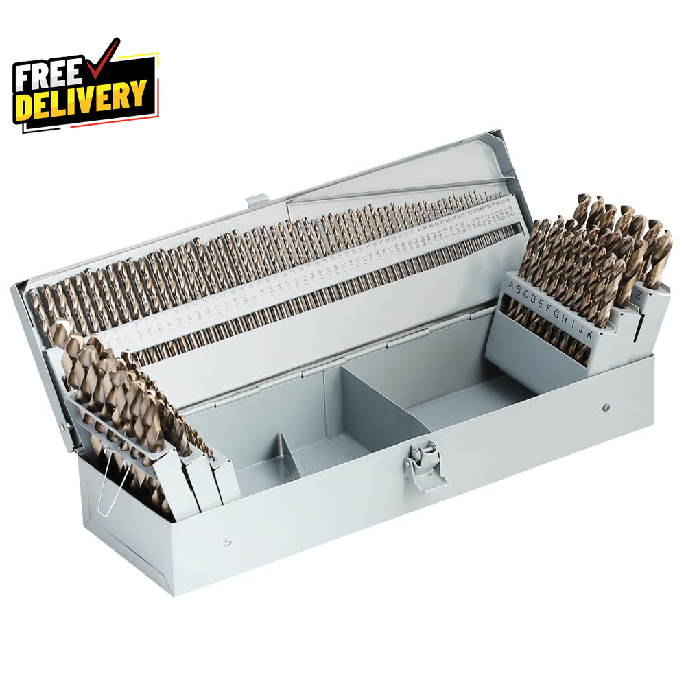 115Pcs M35 Cobalt Drill Bit Set 5% Cobalt HSS Metal Bits for Hardened Steel/....