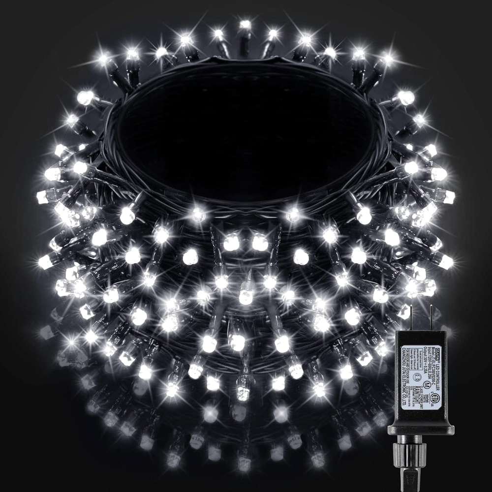 300 LED 108FT Christmas String Lights with 8 Modes Connectable for Holiday Decor