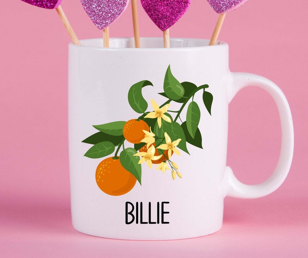 Personalized Tangerine Mug Tangerine Gift Ideas Tangerine Cup Gifts For