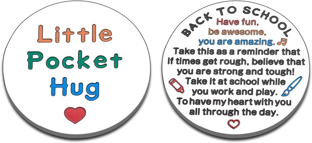 Back to School Gifts for Boys & Girls, Cute Supplies & Pocket Hug Token-image