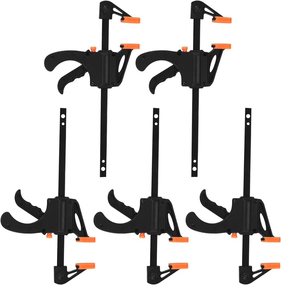 One Handed Ratchet Bar Clamps 4 Inch 5 Pcs Mini Woodworking Clamps