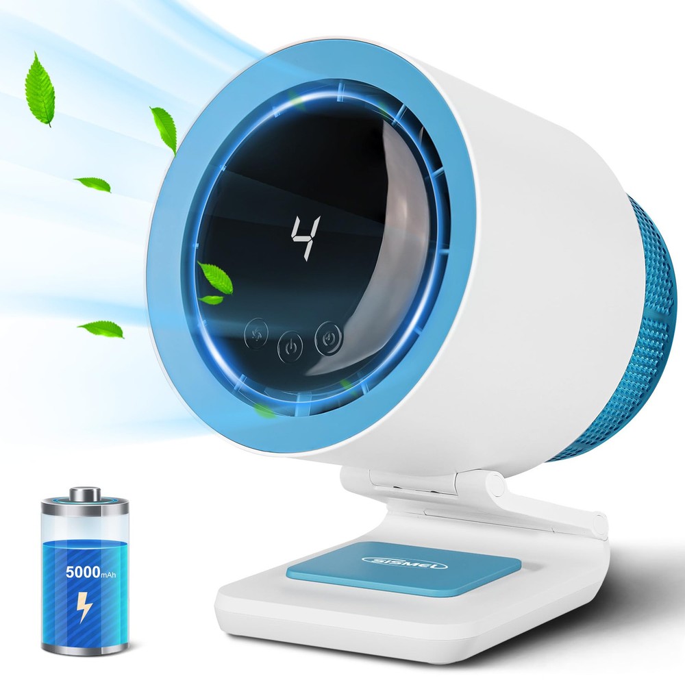 Desk Fan, Small Fan for Bedroom , Portable Fan with Air Purifier,Personal Fan...