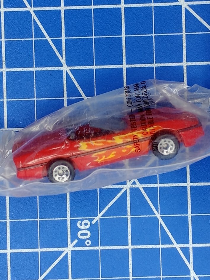 MATCHBOX TOYS THAILAND Base MB14 1987 Corvette KELLOGGS Rice Krispies Flame ROD