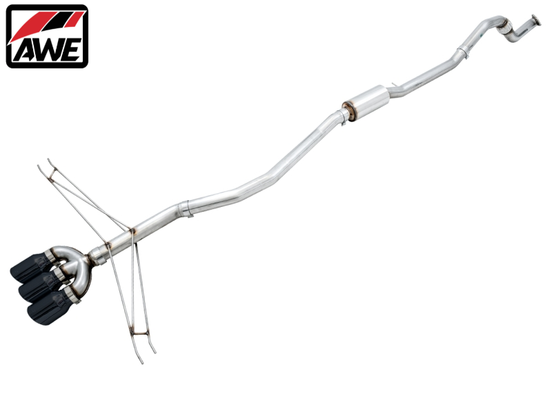 AWE Track Edition Cat-Back Exhaust w/ Black Tips For 2017-2020 Honda Civic Si