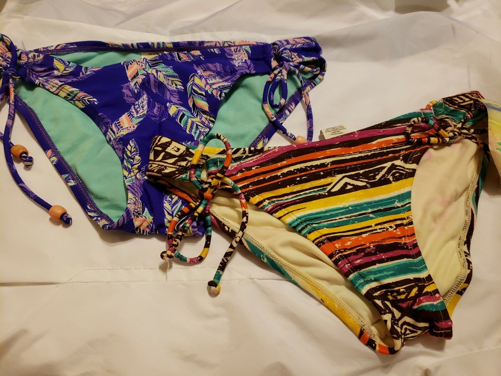P4 NWT Lot of 2 Macy's Hobie Bikini Bottom  CLEARANCE SALE Colorful-image