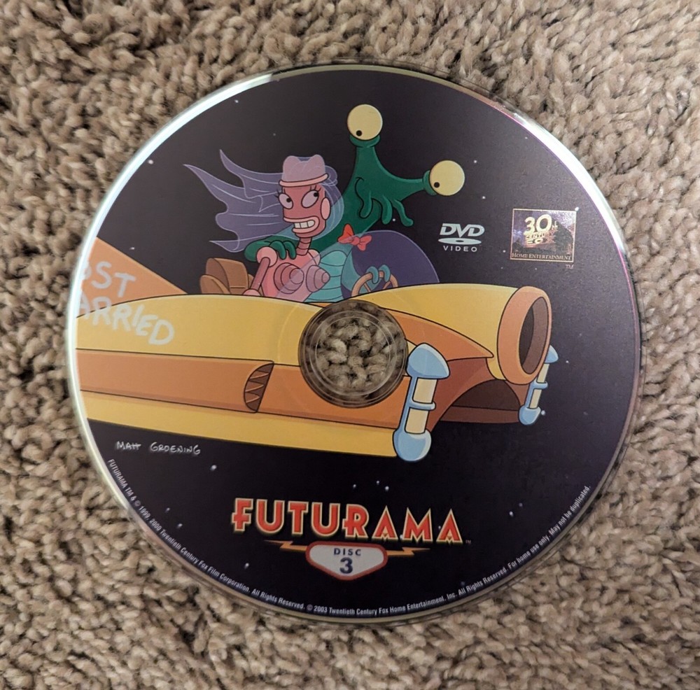 Futurama Season 2 Replacement Disc 3 DVD